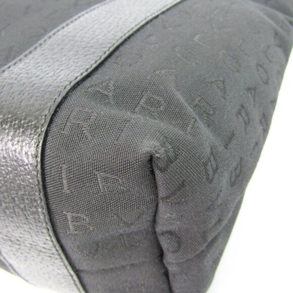 Bulgari Logo Mania Black Canvas Handbag (Pre-Owned) - Picture 8 of 11